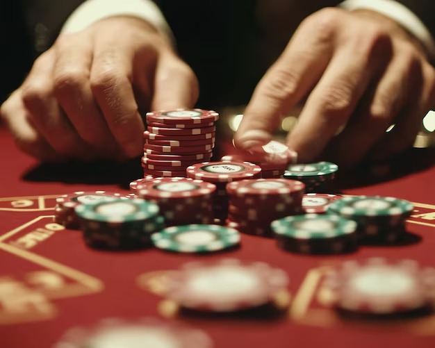 Live dealer blackjack table interface on erek41 showing game chat and betting options
